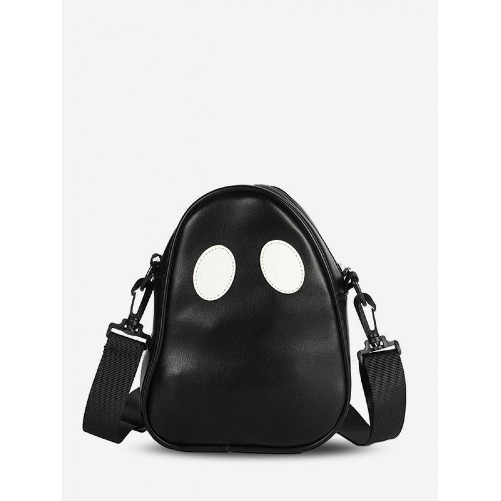 Unisex Halloween Ghost Pattern PU Crossbody Bag Unisex Halloween Ghost Pattern PU Crossbody Bag