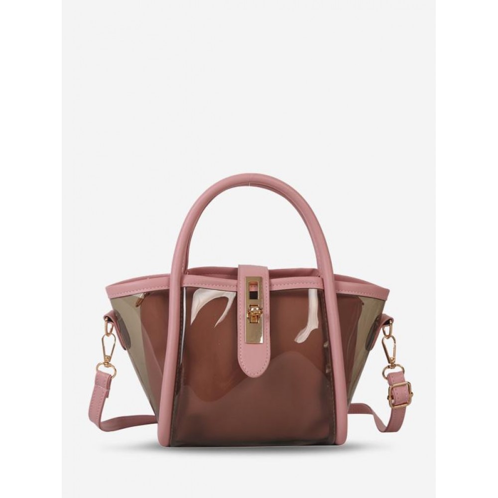 Transparent Jelly Crossbody Bag with Clutch Purse Transparent Jelly Crossbody Bag with Clutch Purse