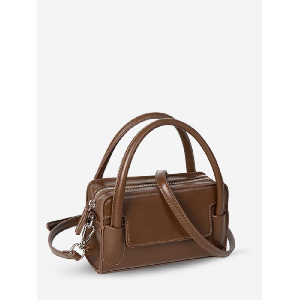 Women's Daily Solid Color Retro Rectangle Boxy Handbag Crossbody Bag Women's Daily Solid Color Retro Rectangle Boxy Handbag Crossbody Bag
