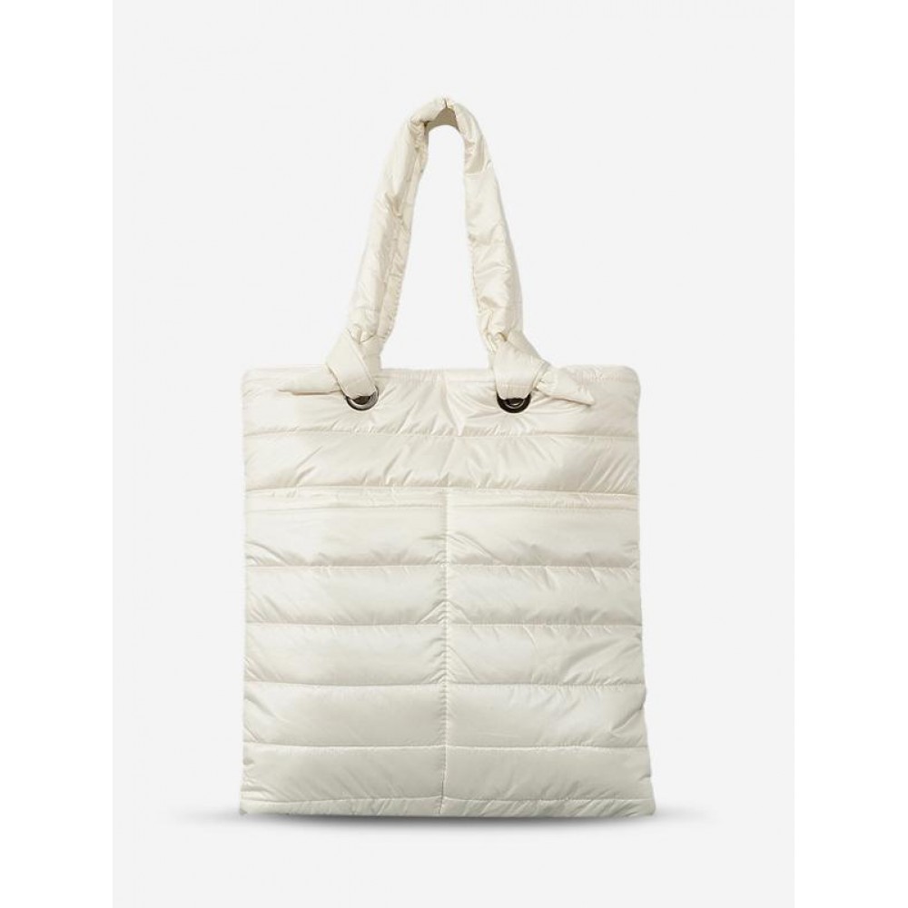 Women's Simple Style Winter Down Puffer High Capacity Portable Tote Bag Women's Simple Style Winter Down Puffer High Capacity Portable Tote Bag