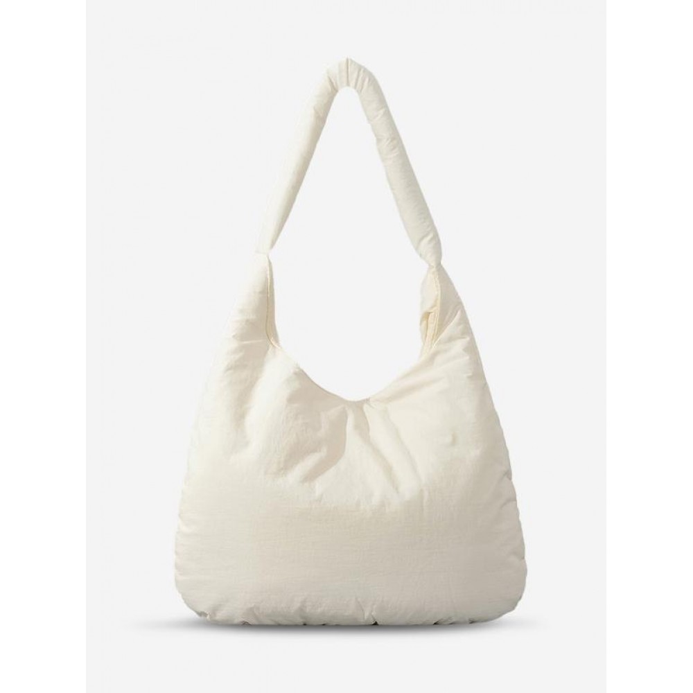 Women's Simple Style Plain Color Large Capacity Outdoor Fitness Underarm Puffer Shoulder Bag Women's Simple Style Plain Color Large Capacity Outdoor Fitness Underarm Puffer Shoulder Bag