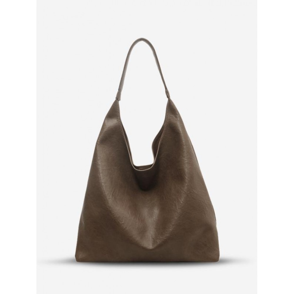 Women's Daily Casual Solid Color Slouchy Tote Shoulder Bag Women's Daily Casual Solid Color Slouchy Tote Shoulder Bag
